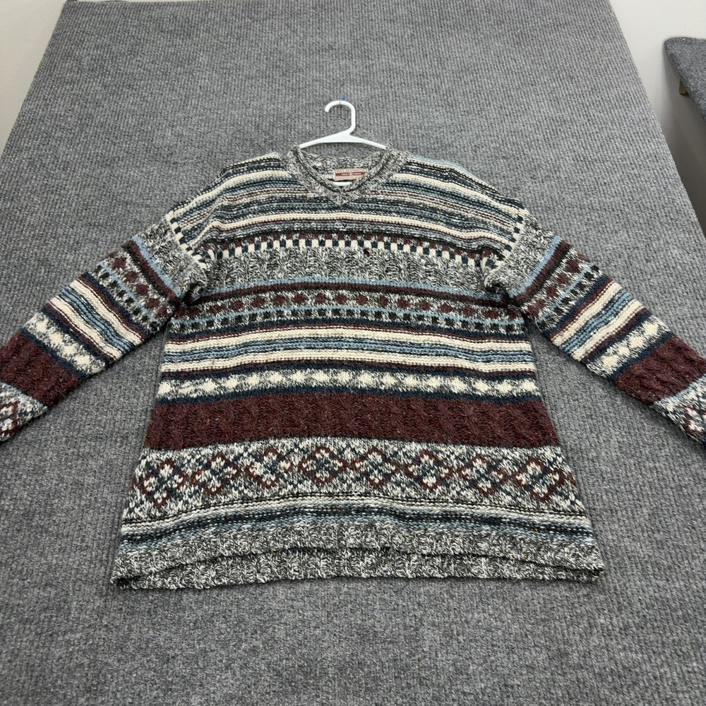 Vintage Best‎ Authentic Sweater Mens L Multicolor Wool Fair Isle Coogie Style
